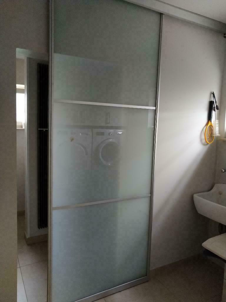 Glazen hangdeur, Doe-het-zelf en Bouw, Ophalen, Gebruikt, 80 tot 120 cm, Overige typen
