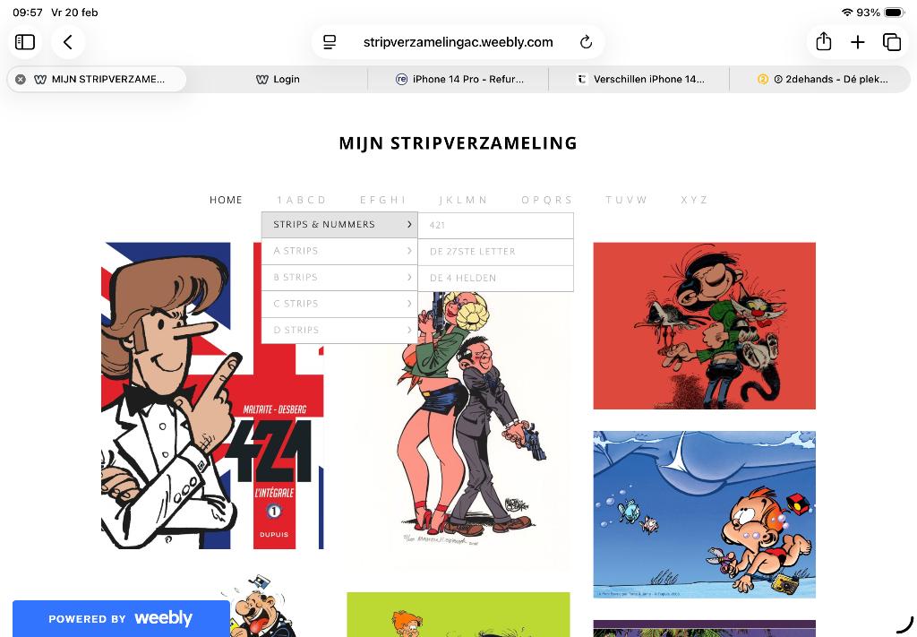 Stripverzameling of een deel van…, Boeken, Stripverhalen, Complete serie of reeks, Ophalen, Gelezen