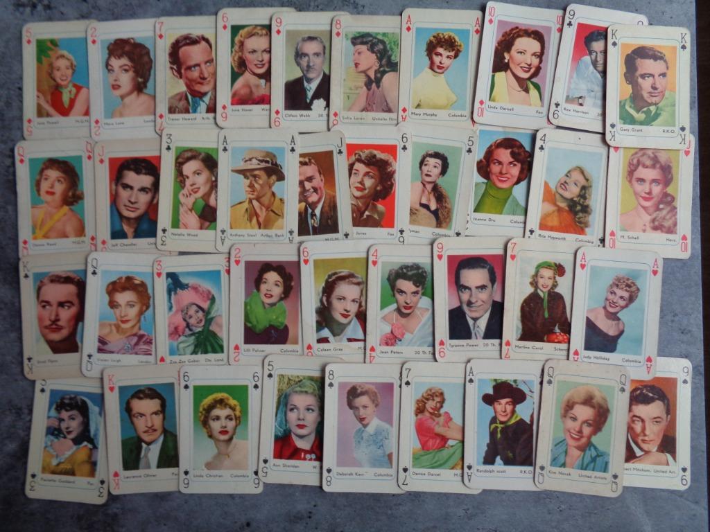 MONTY LEIDEN CHEWING GUM CARTES À JOUER FIN DES ANNÉES 50 DÉ, Envoi