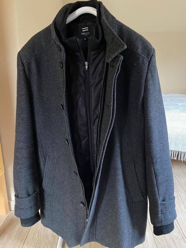 Sandfield mooie weinig gedragen herenjas met binnenvoering, Kleding | Heren, Ophalen, Maat 52/54 (L), Sandfield, Zo goed als nieuw