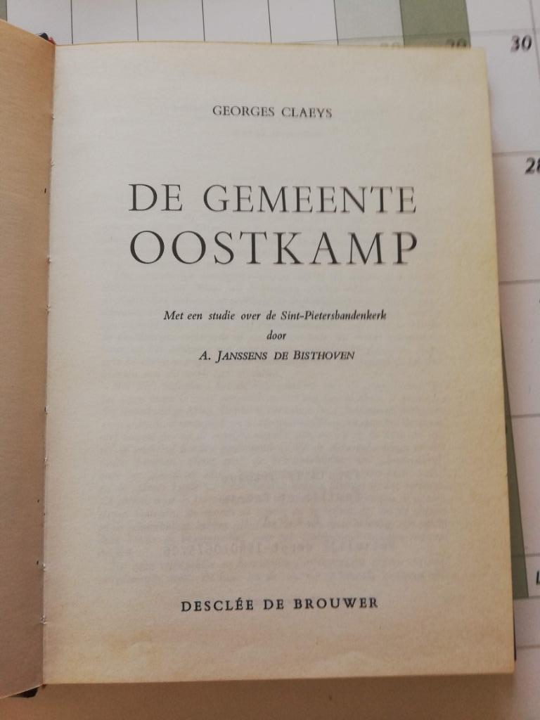 De gemeente Oostkamp, 20e eeuw of later, Nieuw, Ophalen of Verzenden, G. Claeys