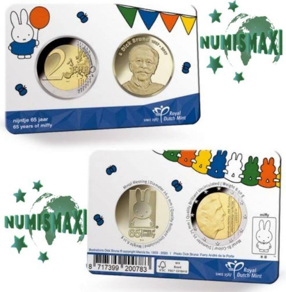 coincard Pays-Bas 2020 Miffy, Enlèvement ou Envoi