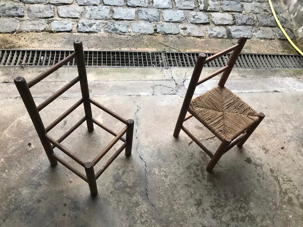 Twee kinderzitjes in hout., Ophalen of Verzenden, Gebruikt