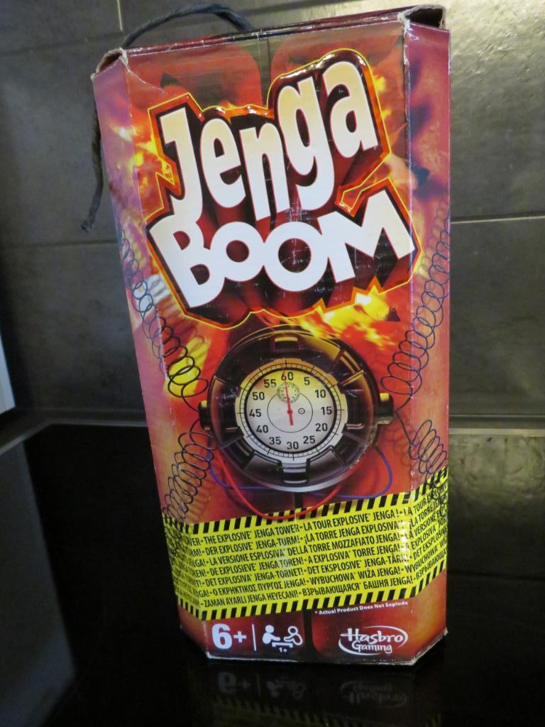 Jenga boom, Trois ou quatre joueurs, Enlèvement ou Envoi, Comme neuf, Hasbro gaming