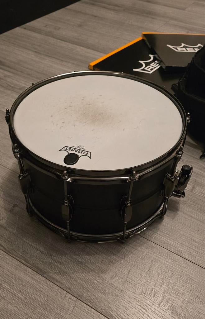 Tama LST148 Sound Lab Snare + bag en 2 extra vellen, Muziek en Instrumenten, Ophalen, Tama