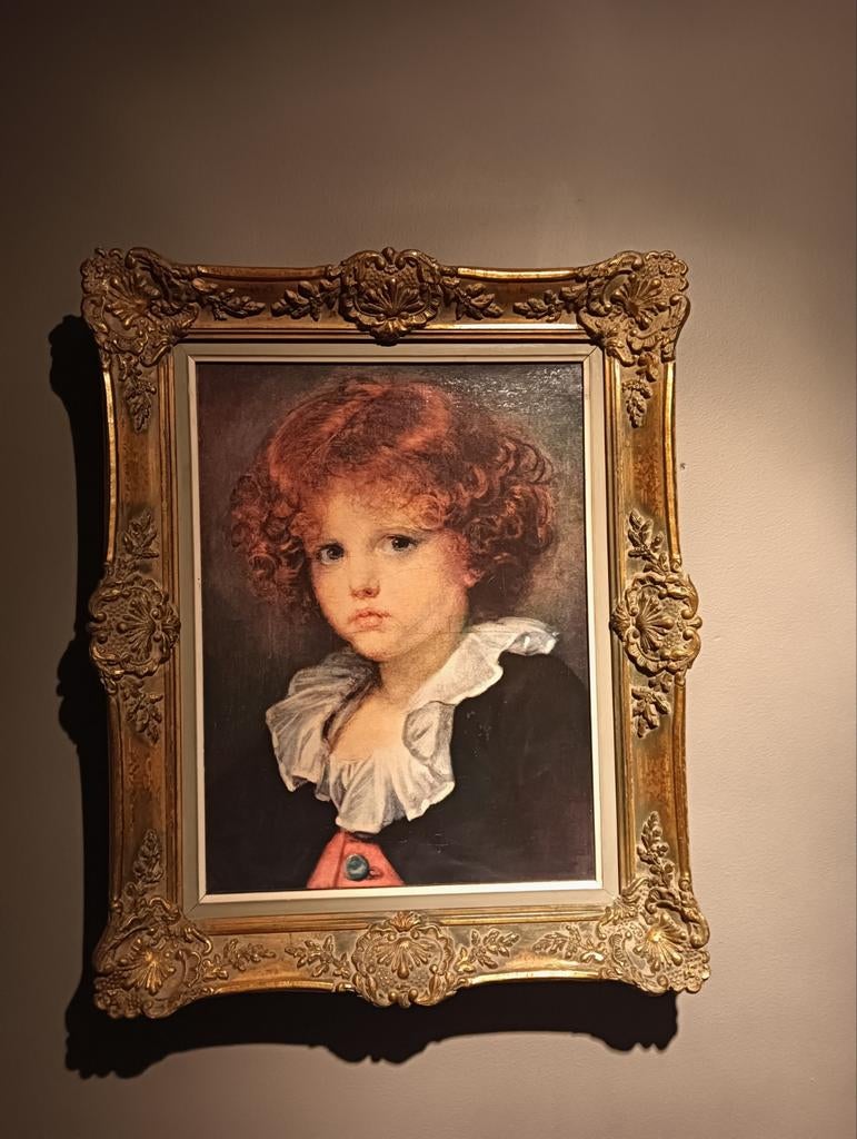 jongen in een rood vest, Antiek en Kunst, Kunst | Schilderijen | Klassiek, Ophalen