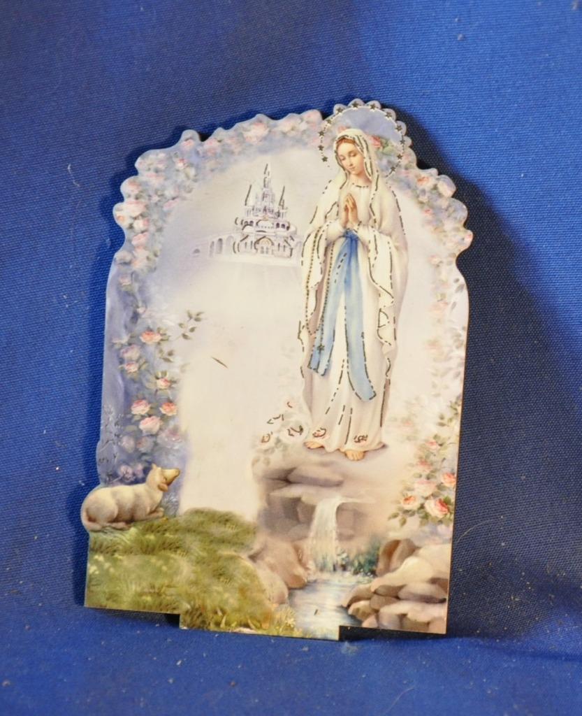 deco religieuse sur bois apparition de la vierge lourde, Enlèvement ou Envoi