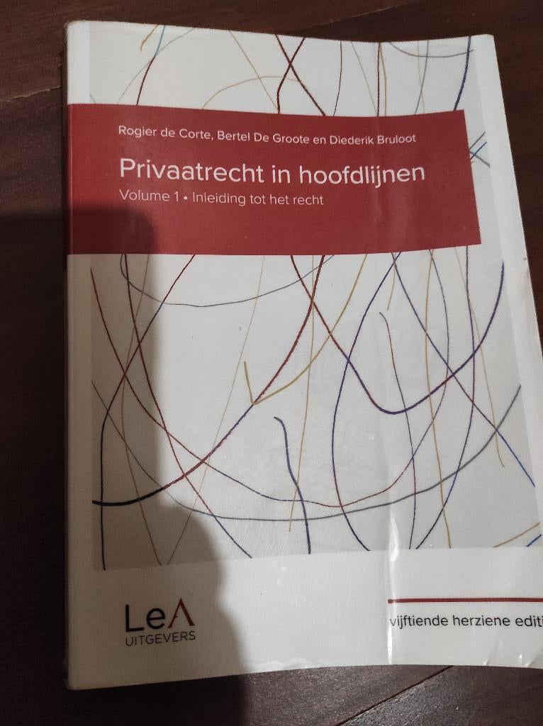 Privaatrecht in hoofdlijnen, Boeken, Studieboeken en Cursussen, Ophalen of Verzenden, Zo goed als nieuw, Diverse auteurs