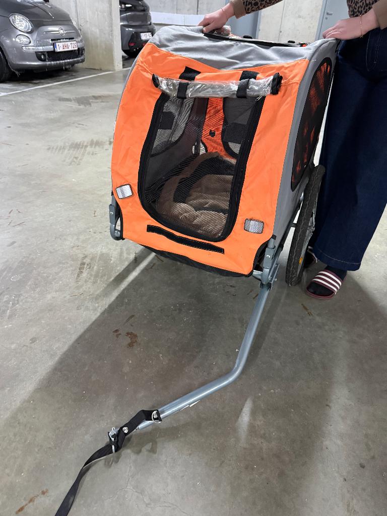 (Honden)Fietskar, Remorque pour chien, Pliable, 20 à 40 kg, Comme neuf