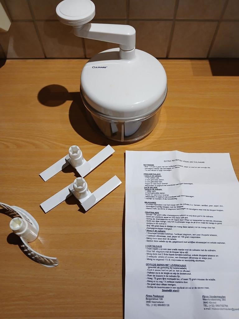 Culinaire Manuele foodprocessor, Enlèvement ou Envoi
