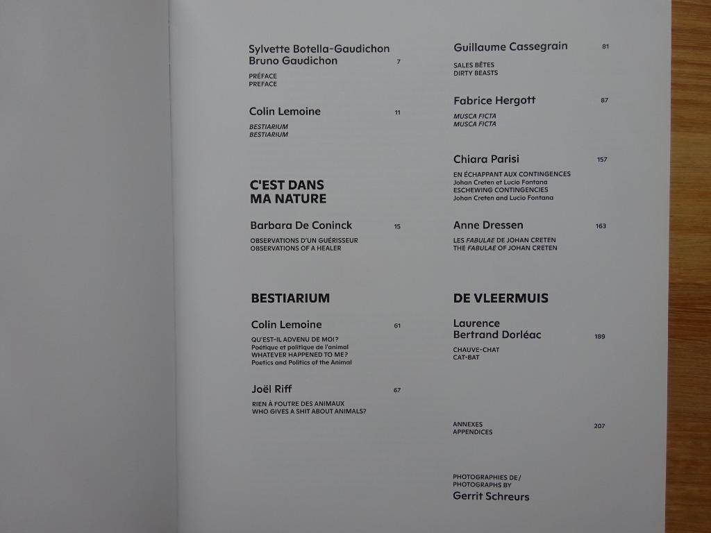Johan Creten, Bestiarium, éditions Gallimard, 2022, Enlèvement ou Envoi, Neuf, Sculpture