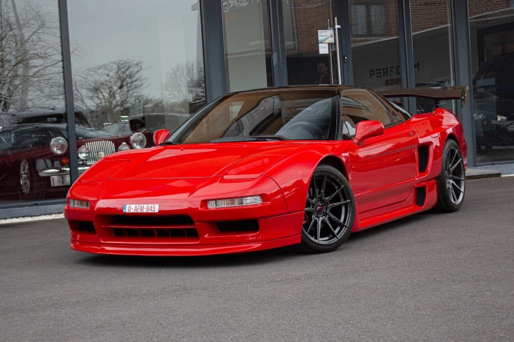 HONDA NSX 3.0i VTEC * OLDTIMER * MANUEEL* BELGISCHE WAGEN *, Auto's, Honda, Euro 2, Zwart, Leder, Bedrijf