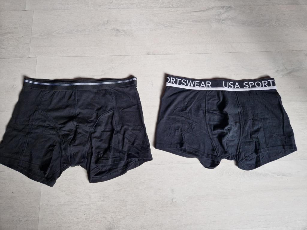 2 boxershorts heren, Ophalen, Zwart, Boxer