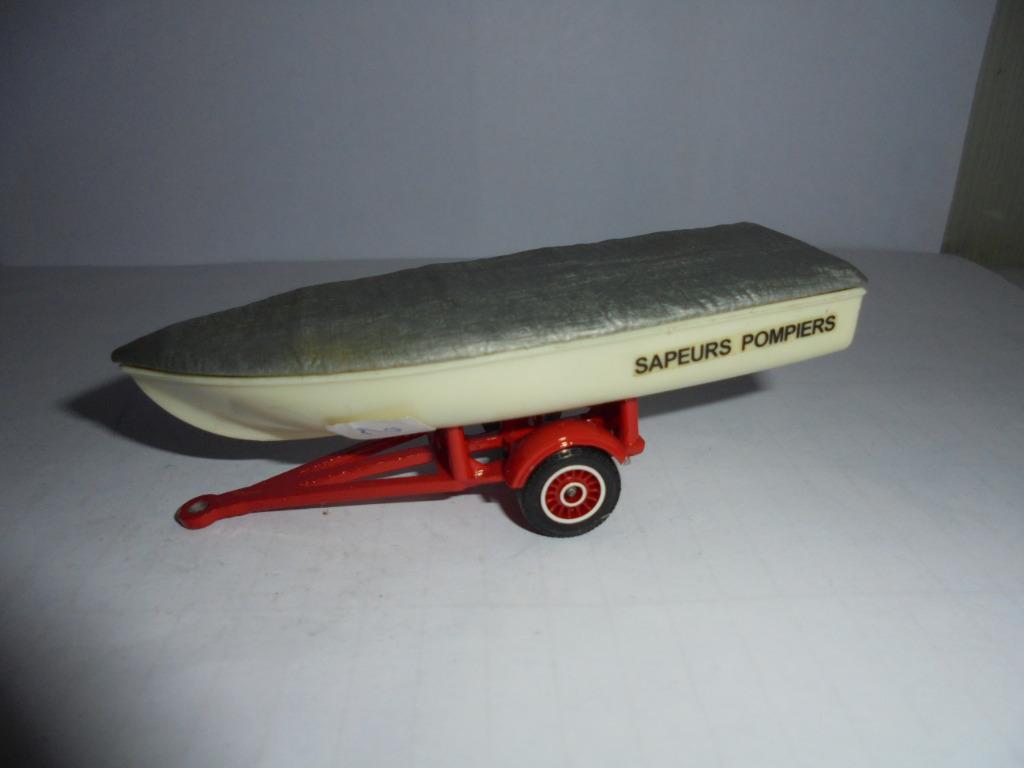 REMORQUE BATEAU  SAPEURS POMPIERS, Enlèvement ou Envoi, Comme neuf, Autres types, Autres marques