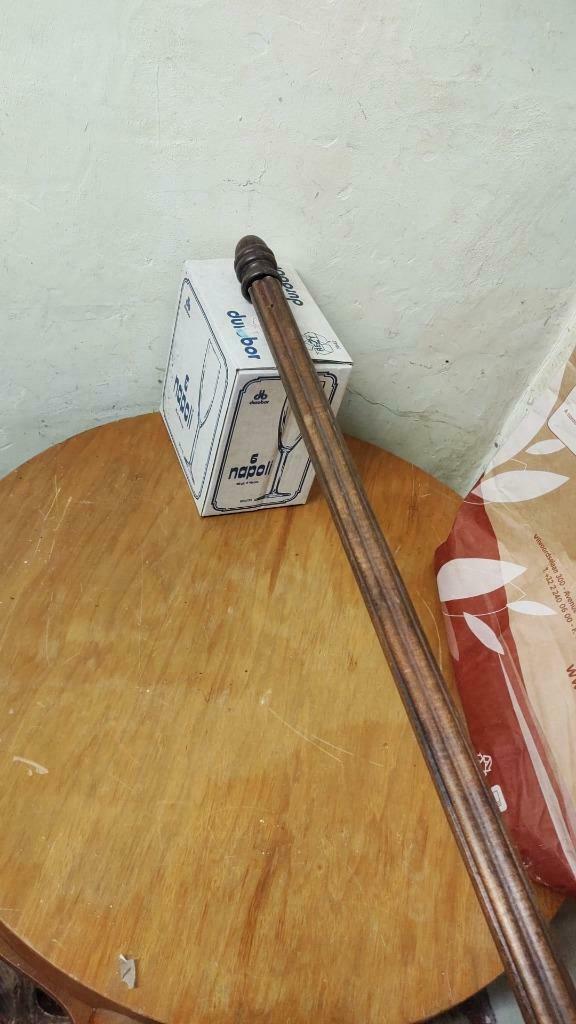 barre de tenture en bois 2,5 m, Maison & Meubles, Enlèvement, Brun