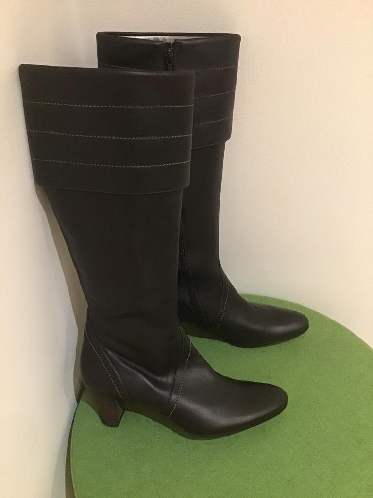 Bottes cuir marron foncé pour femmes taille 38 Andrea Catini, Enlèvement ou Envoi, Comme neuf