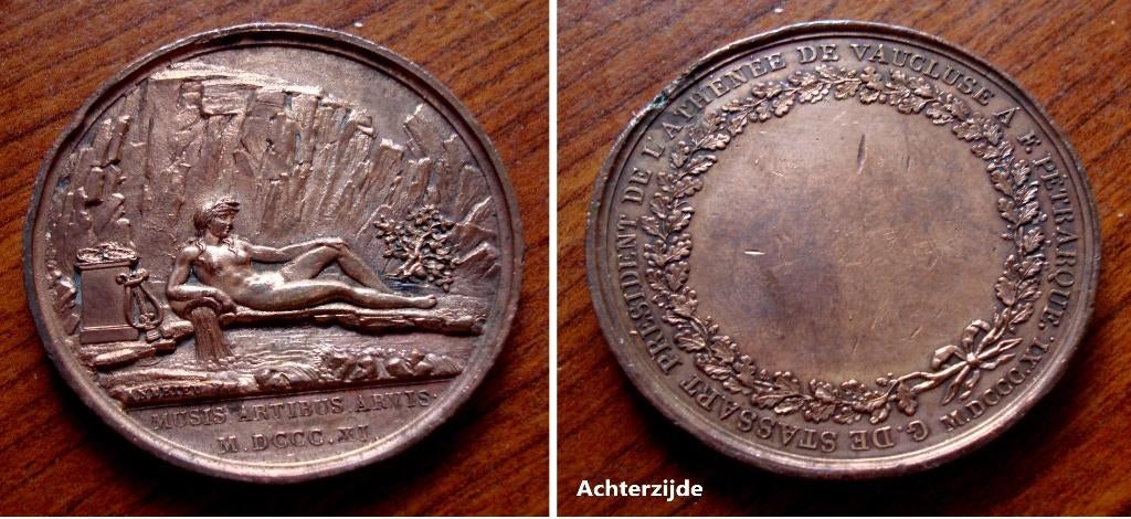 Eremedaille atheneum de Vaucluse 1811, Enlèvement ou Envoi, Bronze