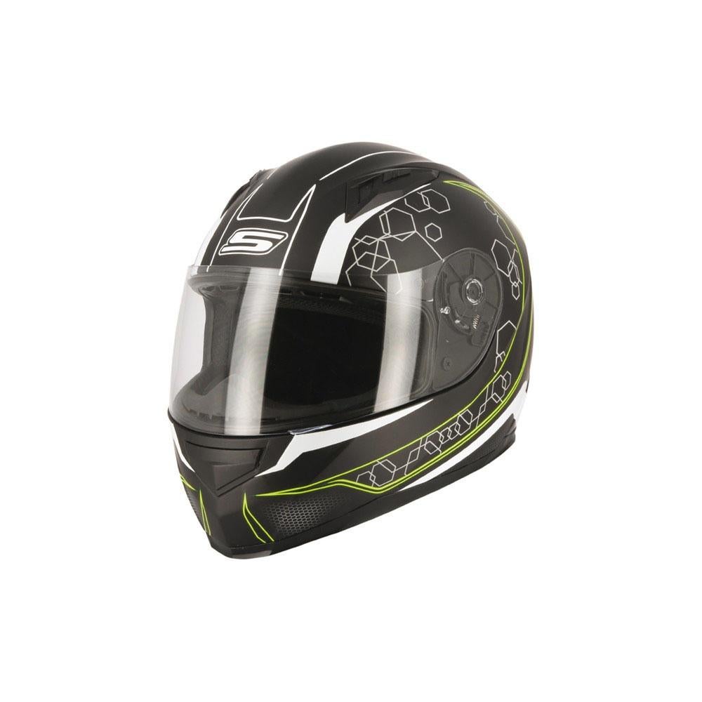 S-Line motorhelm — Integral S448 zwart+groen Graphic nieuw, Nieuw met kaartje, M, Verzenden, Kinderen