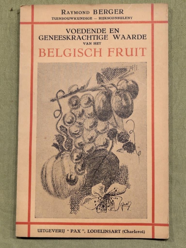 Vintage kookboekje 'Belgisch fruit' van Raymond Berger, Ophalen, Gelezen, Raymond Berger