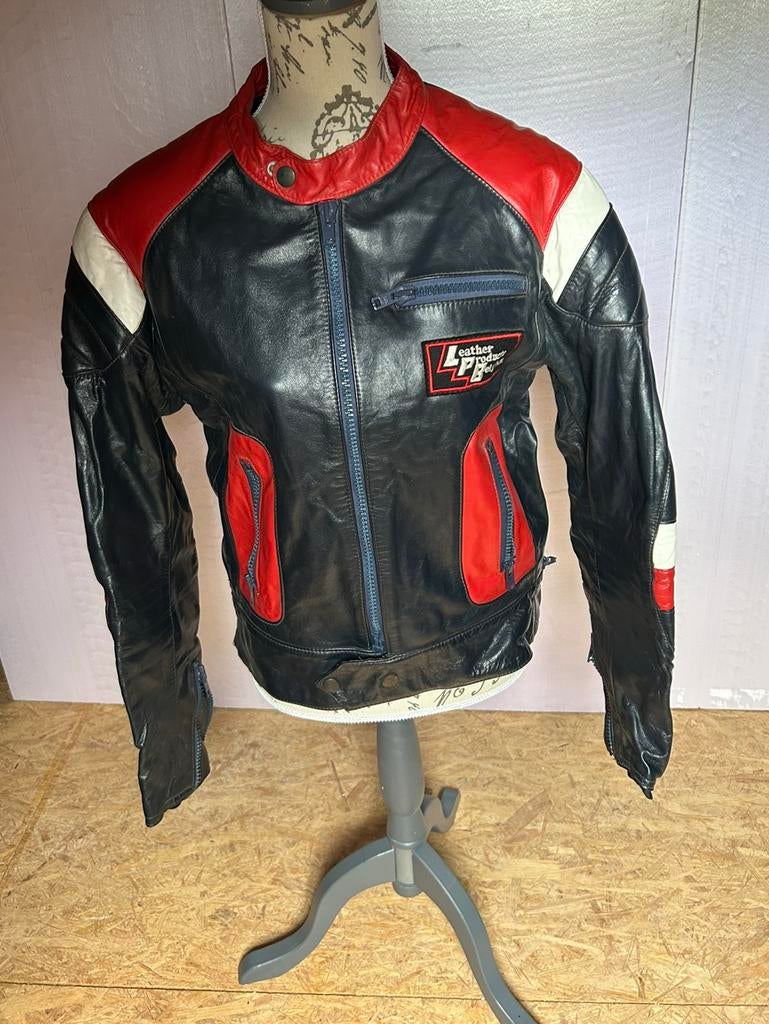 Vintage leren bikerjack, Ophalen, Jas | leer
