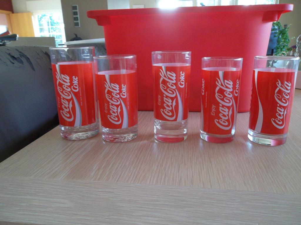 Coca Cola Glazen, Ophalen of Verzenden, Zo goed als nieuw, Waterglas