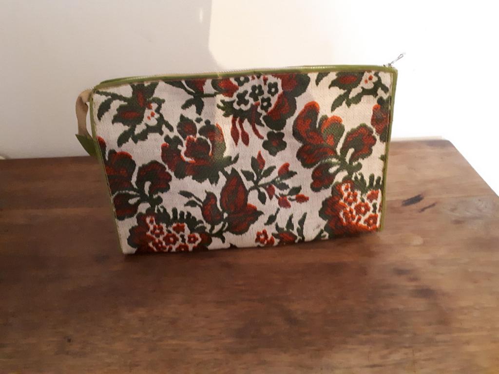 Vintage 70's toiletzak, Handtassen en Accessoires, Toilettassen, Ophalen of Verzenden, Zo goed als nieuw, Dame