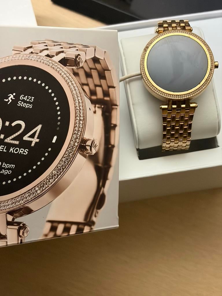 Dames swart watch Michael Korss, Overige merken, Polshorloge, Ophalen of Verzenden, Zo goed als nieuw