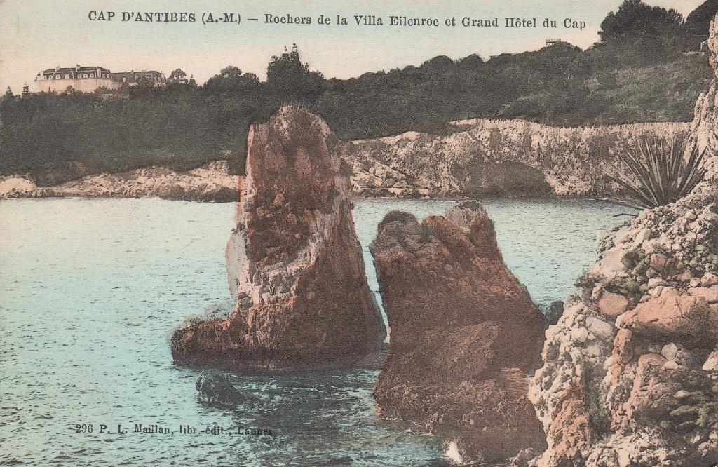 FRANCE - Cap d'Antibes : Rochers de la Villa Eilenroc, Envoi, Non affranchie, France