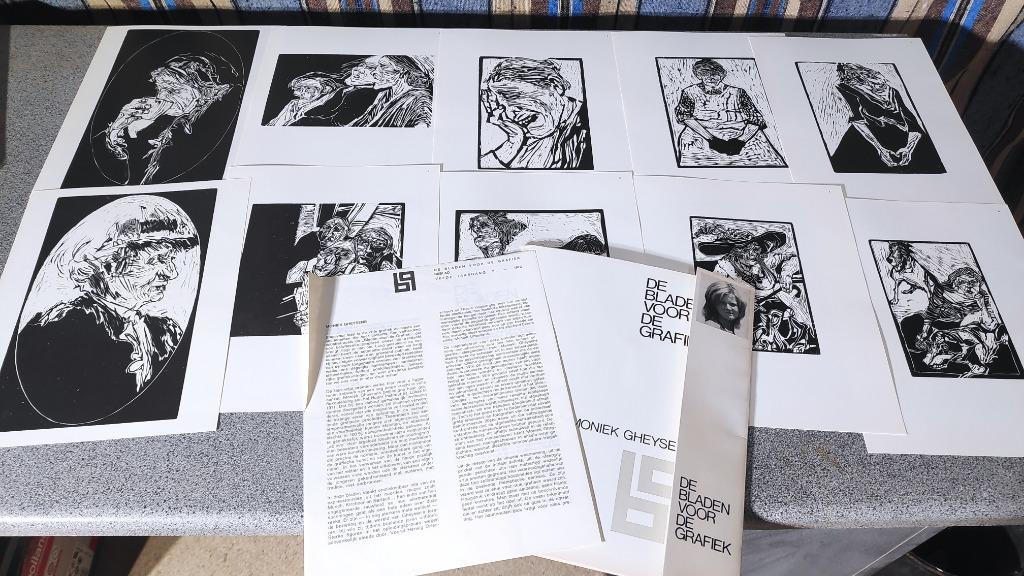 De bladen voor de grafiek: Moniek Gheysens, Boeken, Ophalen of Verzenden