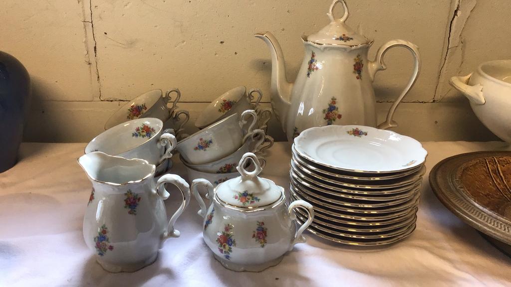 Oud koffieservices, Ophalen