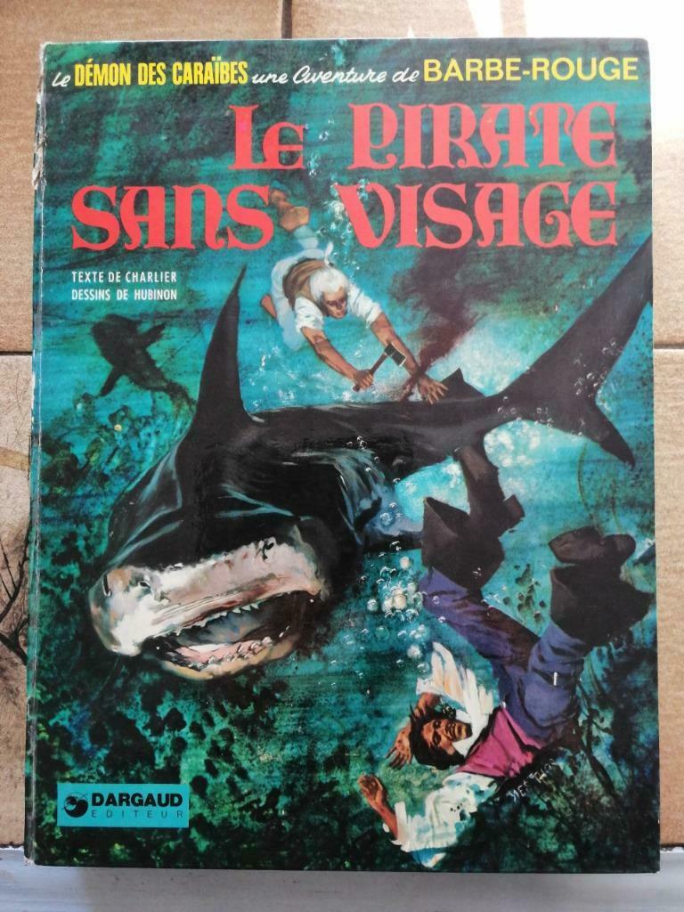 BARBE ROUGE 14 Le Pirate sans visage 1974 Charlier - Hubi, Livres, BD, Enlèvement ou Envoi, Utilisé, Charlier