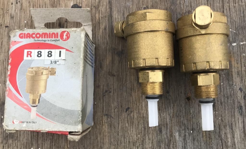 2 brise-flotteurs automatiques + joint hydraulique GIACOMINI, Bricolage & Construction, Sanitaire, Neuf, Cuivre, Enlèvement ou Envoi