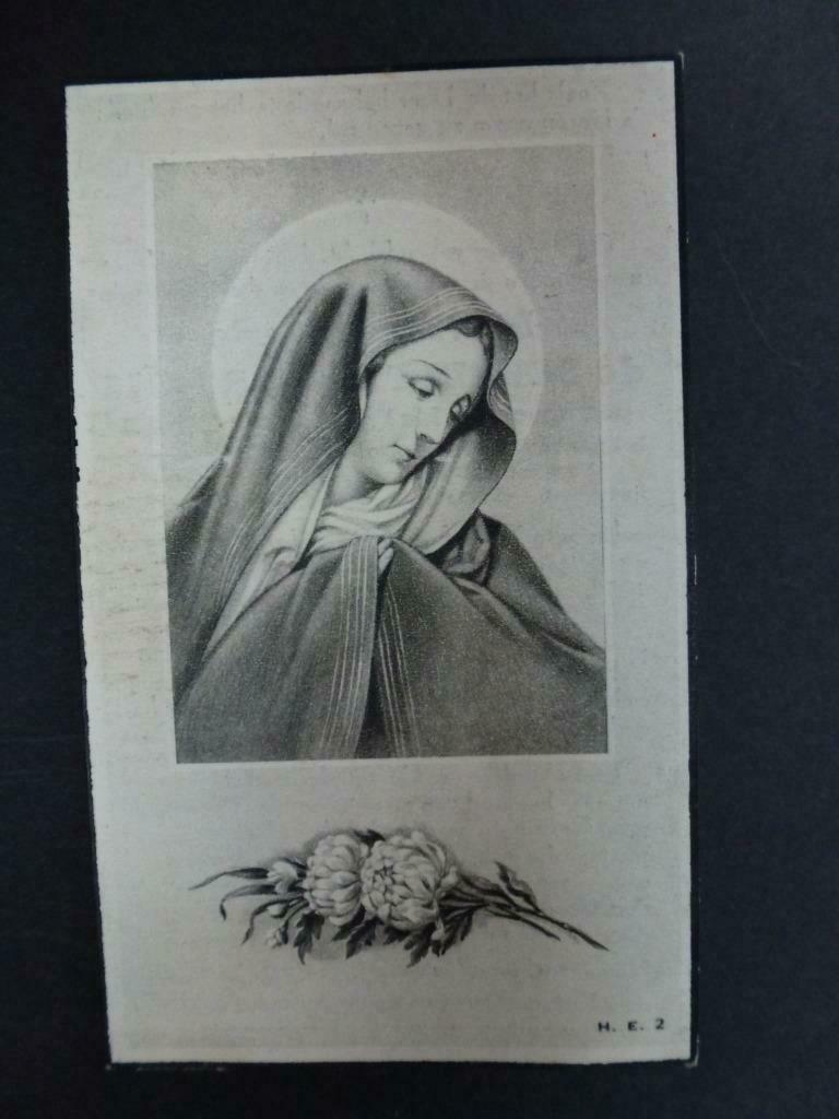 doodsprentje de Behault du Carmois Maria  Tildonk 1875, Verzenden, Rouwkaart