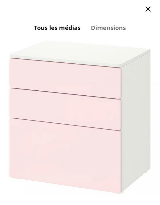 Commode rose lila neuve legere, Enfants & Bébés, Chambre d'enfant | Commodes & Armoires, Enlèvement, Neuf, Commode