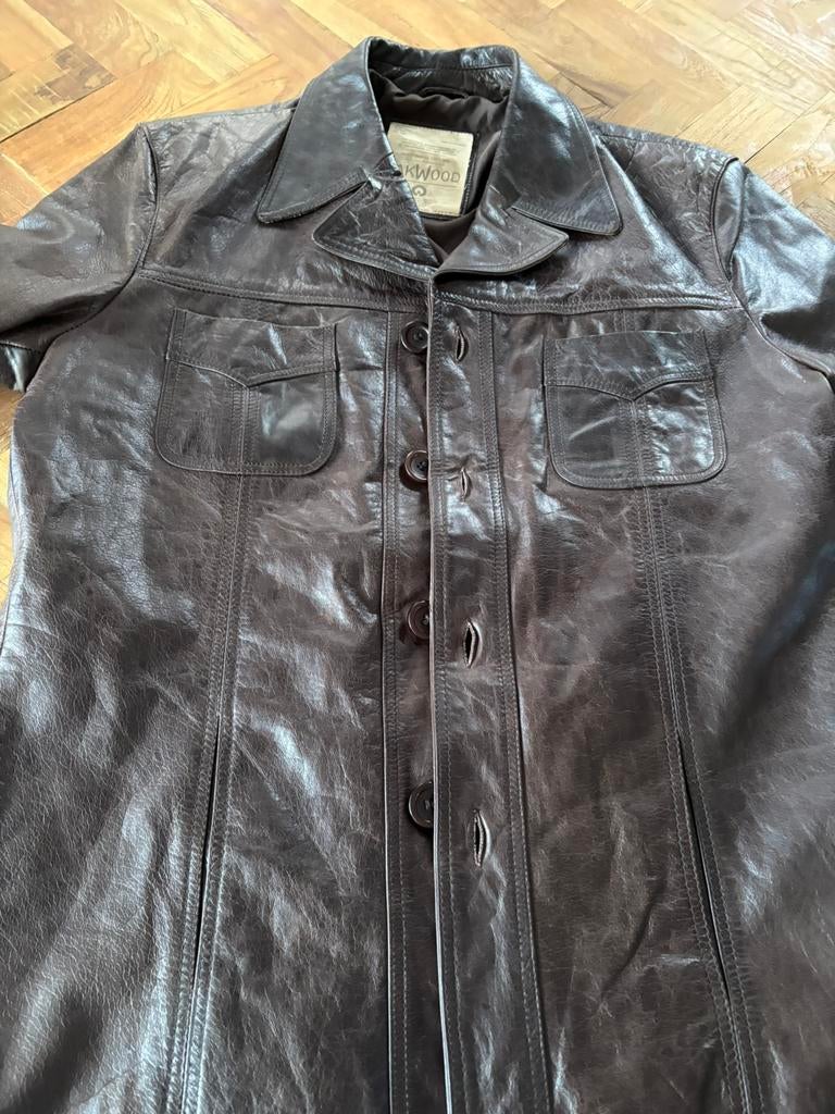 Oakwood prachtige leder vintage look jas, Ophalen of Verzenden, Zo goed als nieuw, Maat 56/58 (XL)