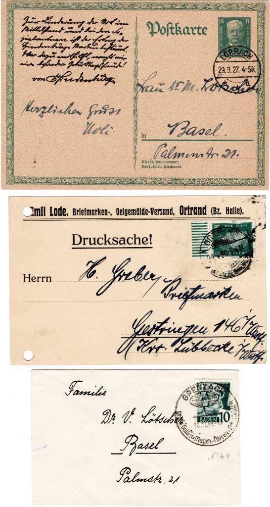 Klein lot interessante oude Duitse poststukken, Postzegels en Munten, Verzenden