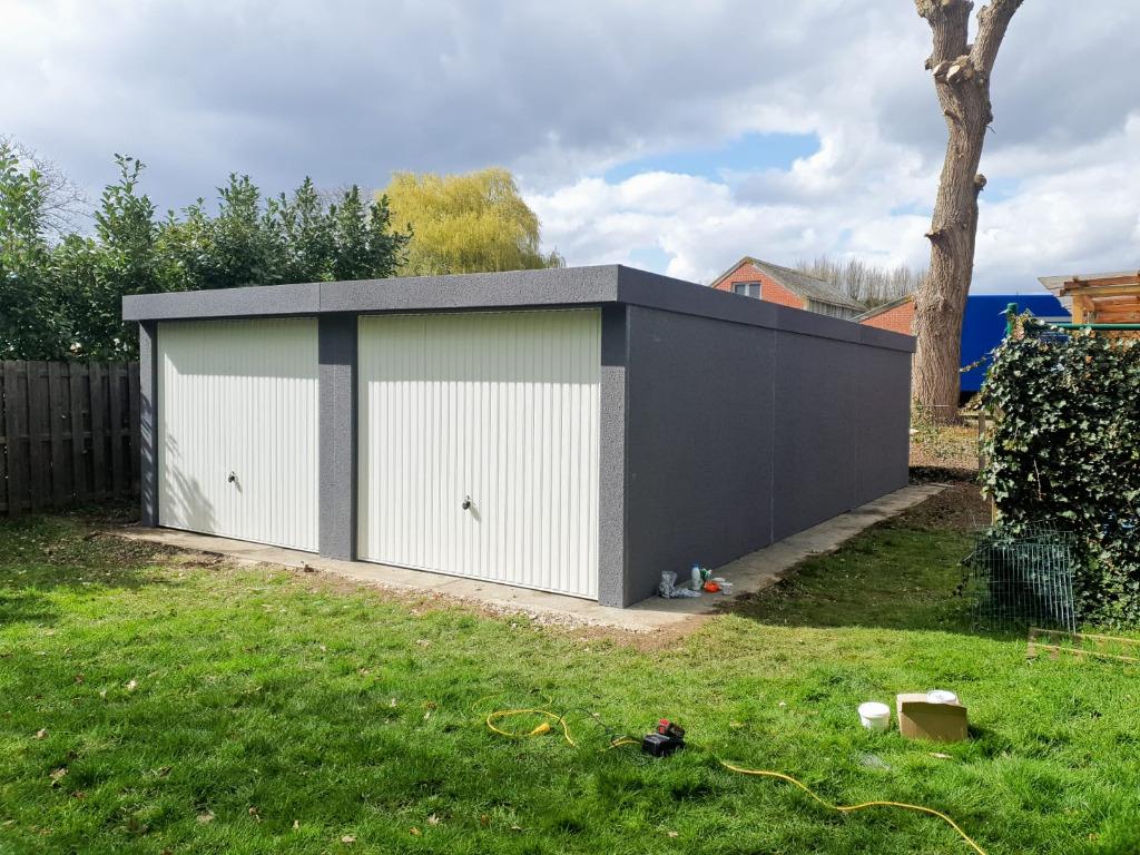 Luxe prefab garage bouw, Ophalen, Overige materialen, 4 tot 8 cm, Nieuw