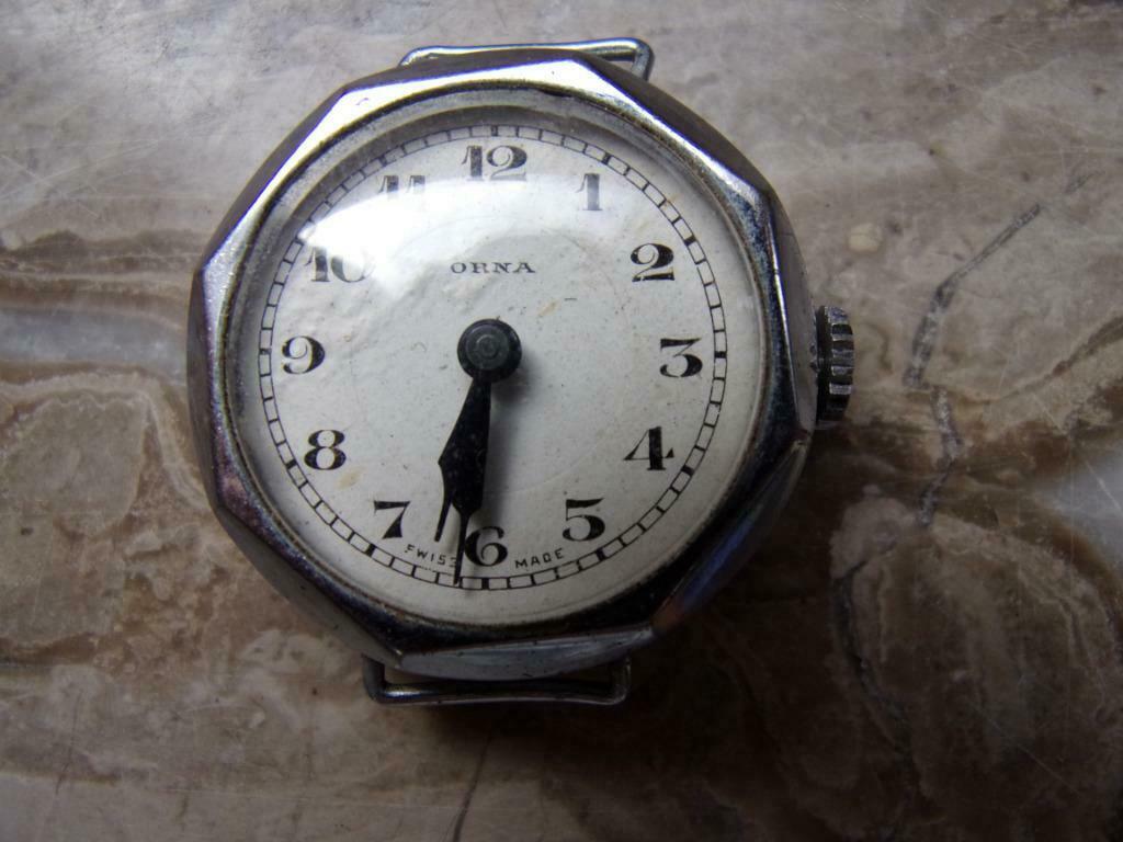 3 Montres anciennes  BODEN, ORNA,  AD (argent), Autres marques, 1930 à 1960, Enlèvement ou Envoi, Avec bracelet