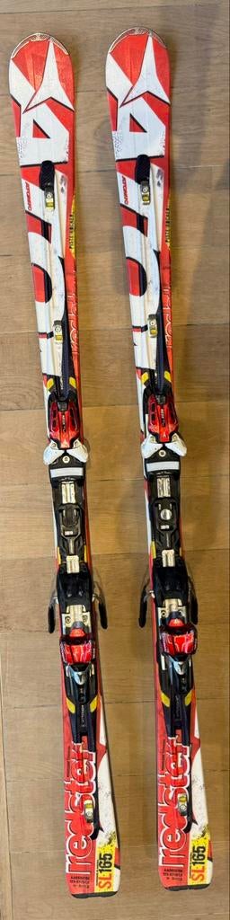 Atomic Redster SL165 slalom + Fix Neox TL12 ski's, 160 tot 180 cm, Gebruikt, Ophalen of Verzenden, Carve