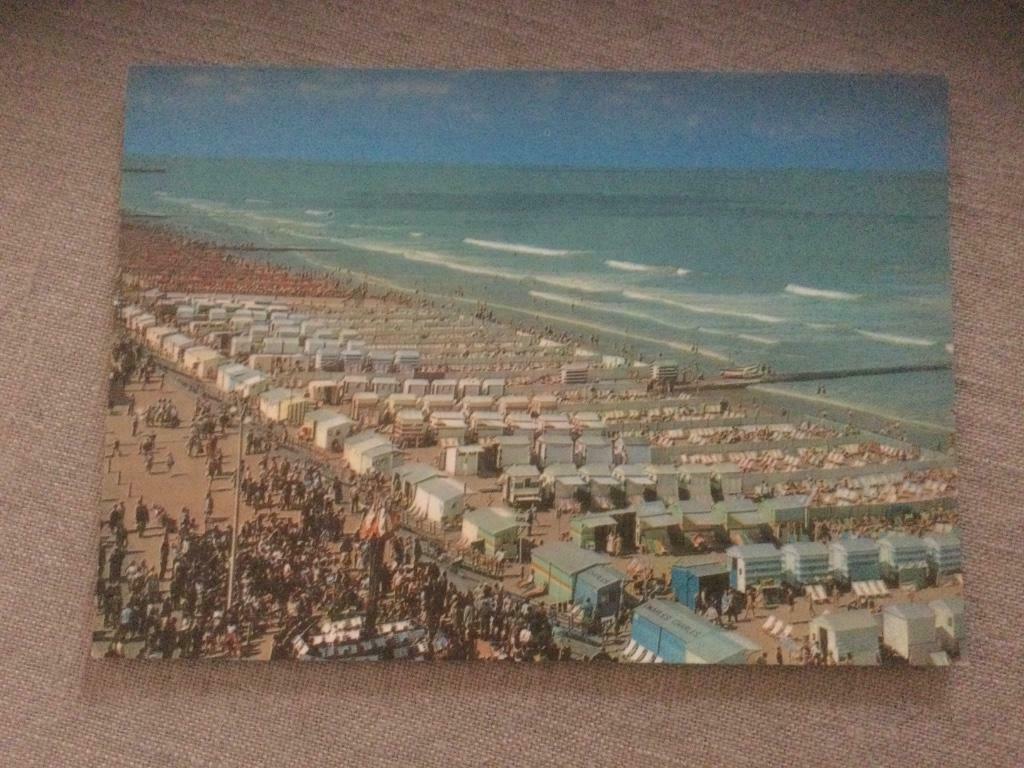 Postkaart Blankenberge strandzicht cabines baigneurs, Enlèvement ou Envoi, 1960 à 1980, Non affranchie, Flandre Occidentale