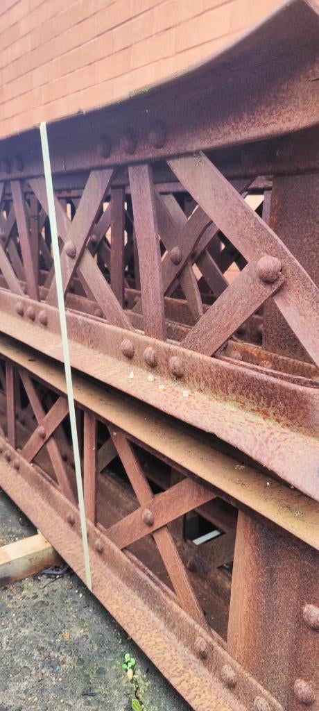 Stalen vakwerk spanten aan 275/st  per 10 stuks, Doe-het-zelf en Bouw, Metalen, Ophalen, Gebruikt, IJzer