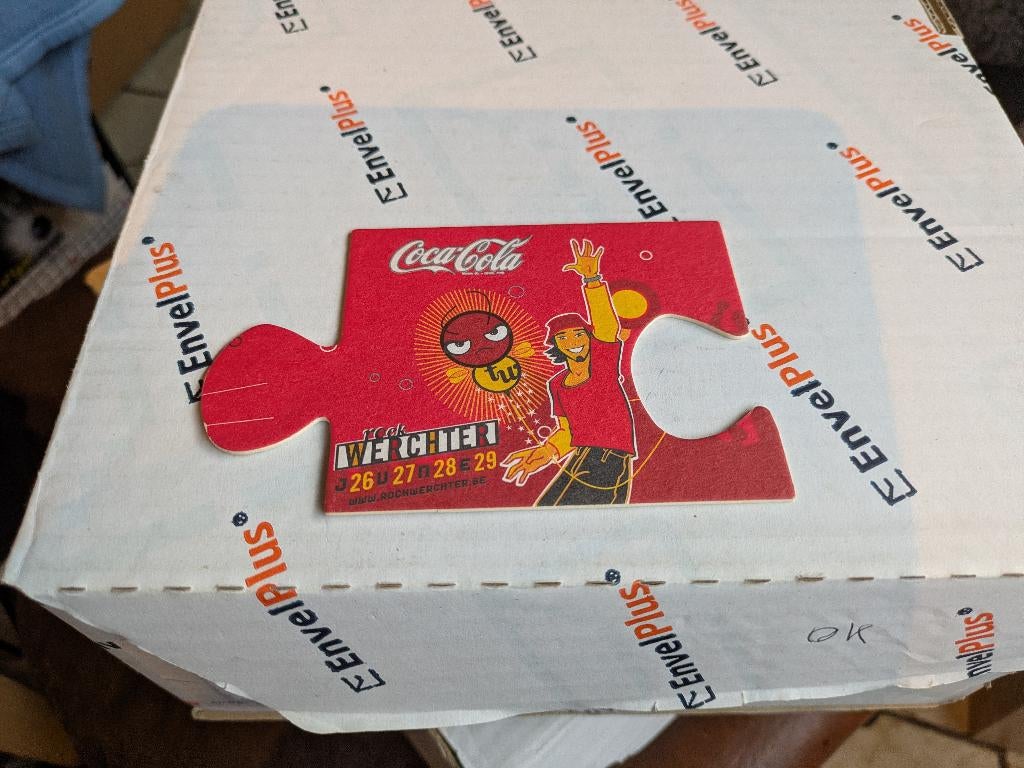 Rock Werchter - coca Cola, Collections, Enlèvement ou Envoi, Comme neuf, Sous-bock