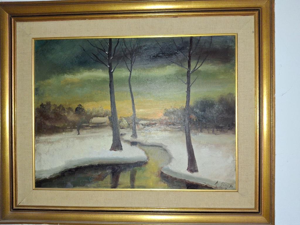 Schilderij Albert Steel, Antiek en Kunst, Ophalen