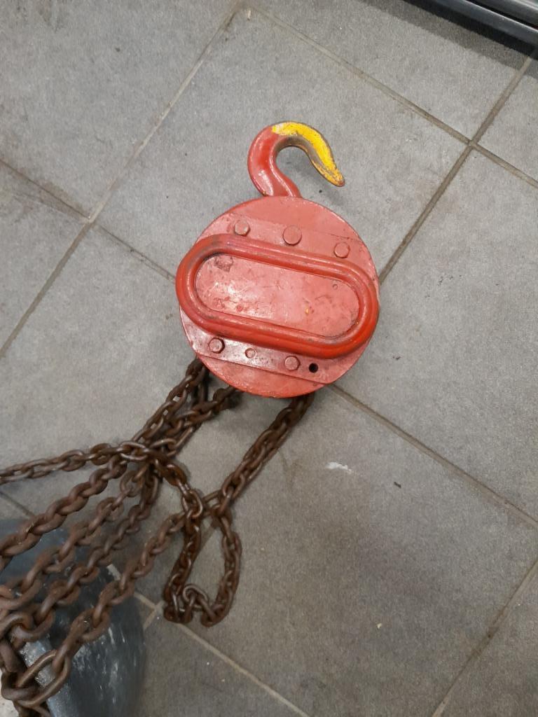 handkettingtakel ketting takel, Ophalen, Gebruikt, Handmatig