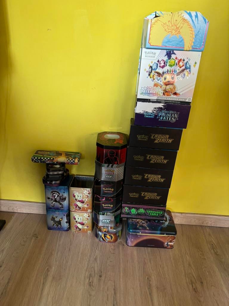 Lege pokemon tins & etb’s te koop, Ophalen