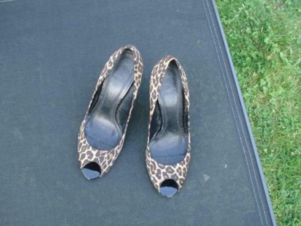 Livraison gratuite talons de soirée à imprimé tigre de luxe, Autres couleurs, Chaussures à haut talons, Comme neuf, Envoi