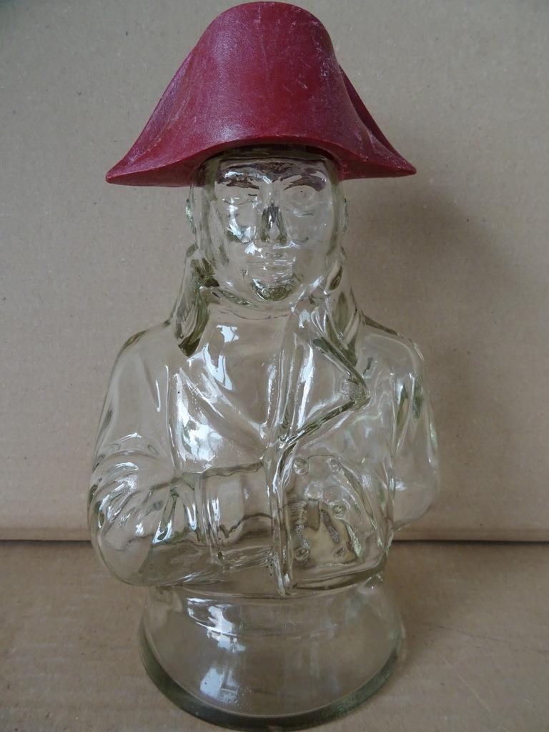 Statue en verre Napoléon Bouteille de whiskey Napoléon 23cm, Enlèvement ou Envoi, Comme neuf, Humain