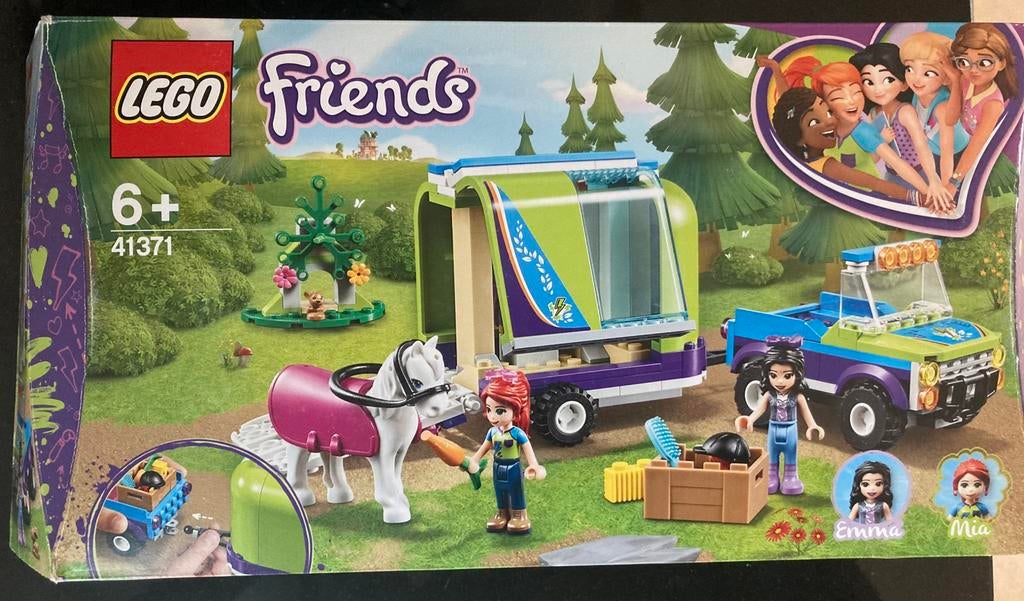 Lego friends 41371 remorque a cheval de mia complet, Enlèvement, Utilisé, Ensemble complet, Lego