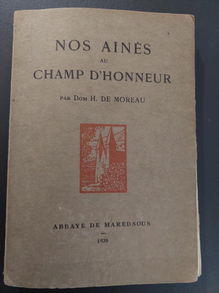 rare WW1 en EO 1920 maredsous - NOS AINES AU CHAMP D'HONNEUR, Ophalen of Verzenden, Gelezen
