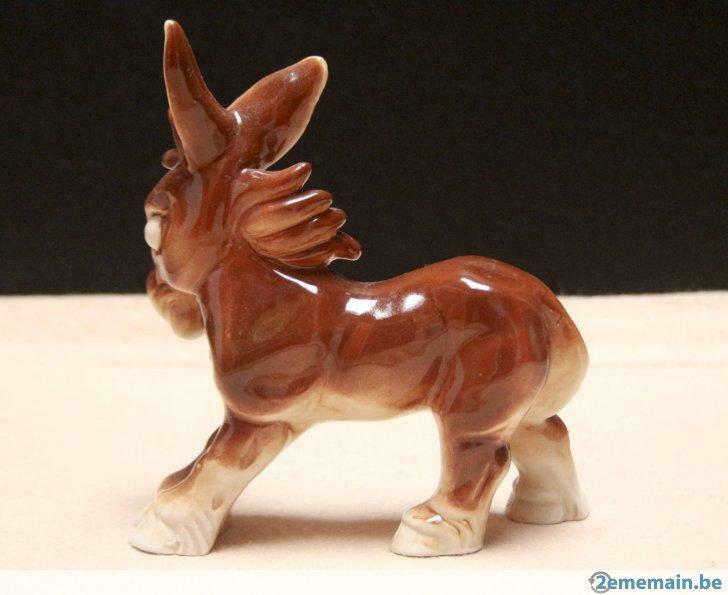 Porcelaine_23_Ane – cheval, Antiquités & Art, Enlèvement ou Envoi